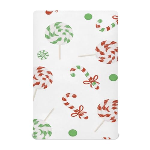 Moudou Christmas Branches Playard Sheet for Boy Girls, Soft Breathable Fitted Toddler Sheet for Standard Playard Bed Mattress, 39 x 27 x 5 Inch