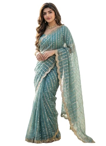 Image of Amazon Brand - Tavasya Womens Saree