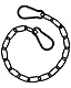 MYGLOAR Edelstahlkette, Stahlkette 1m, Edelstahl Halskette, Kettenring mit Karabiner, Edelstahl Rundstahlkette, Edelstahlkette für Zauntor, Tierkäfigtür,kette,chain,stahlkette, Gartentor