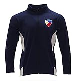 Arza Sports Men's Track Jacket Philippines Color Navy Blue/White (Large)