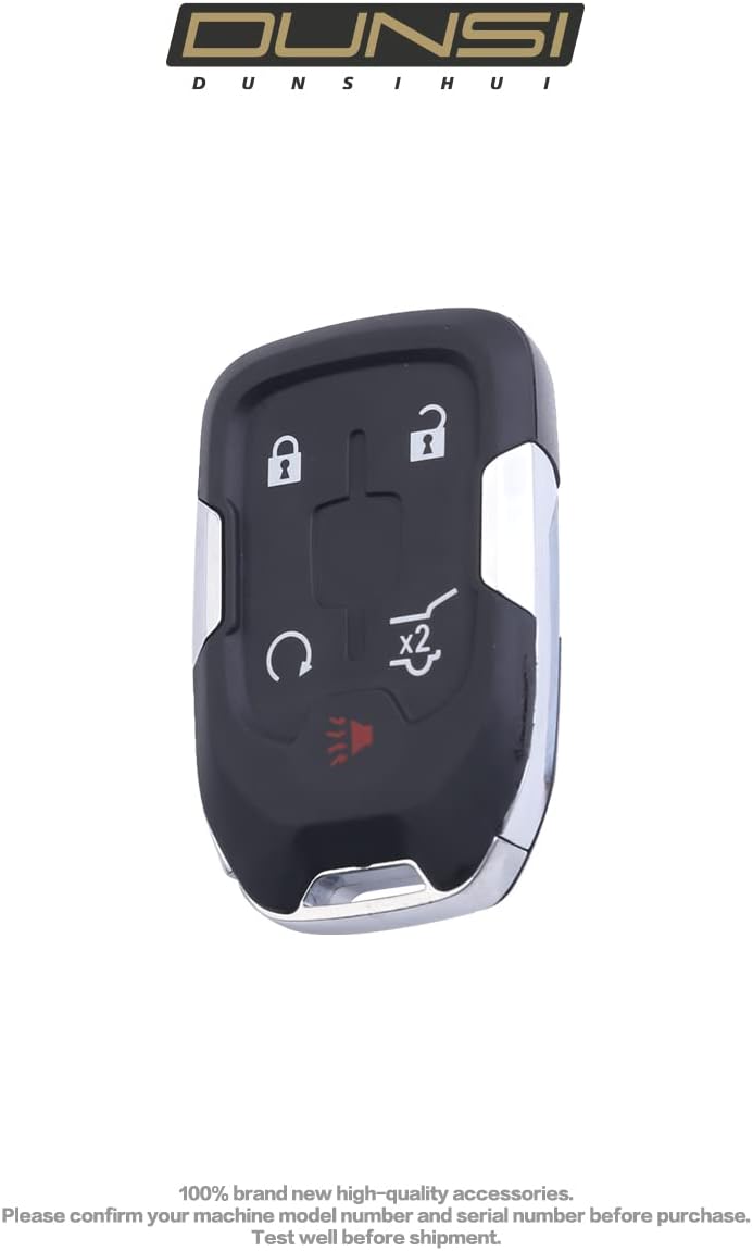 DUNSIHUI HYQ1EA Car Key Fob Keyless 13508275 Control Entry Remote 5 Button Vehicles Replacement for 2017-2018 Acadia 433HZ