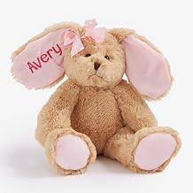 Personalization Universe Plush Some-Bunny Special Personalized Pink Easter Bunny Custom Kids & Baby Easter Gift Childrens Plush Easter Bunny