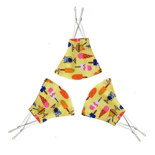 NANOFIBER N95 mask for kids with removable Nanotechnology filter, Comfortable and Washable Ice cream set