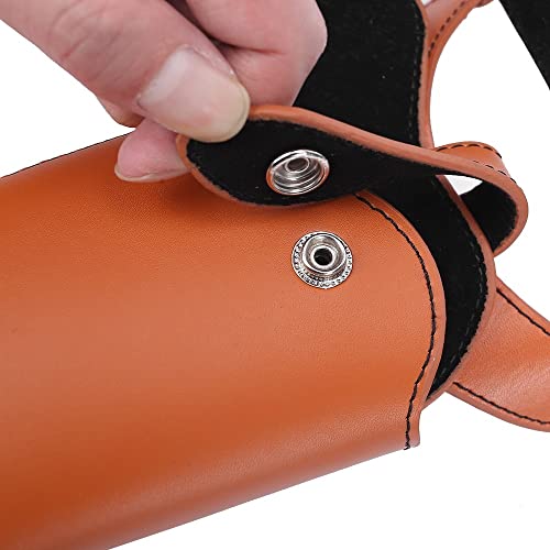 Tactical Shoulder Holster, Leather Underarm Double Holster w/Adjustable Strap,Pistol Gun Holster w/ 2 Mag Pouch for 1911 G45 43 - Image 3