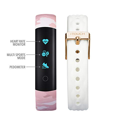 iTouch Slim Waterproof Fitness Activity Tracker, Heart Rate Monitor, Multi-Sports Mode, Pedometer,