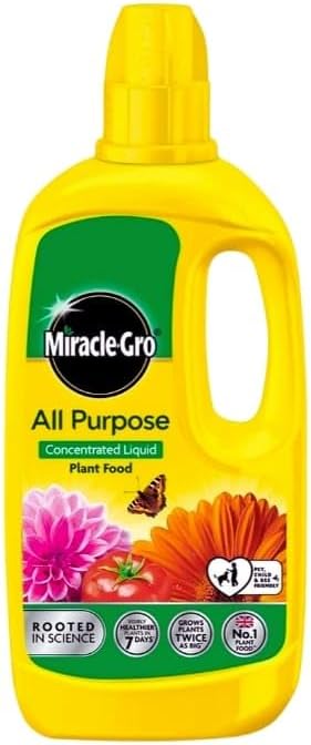 Miracle Gro All Purpose Concentrated Liquid Plant Food, 800ml with Soolar Thank You Sticker