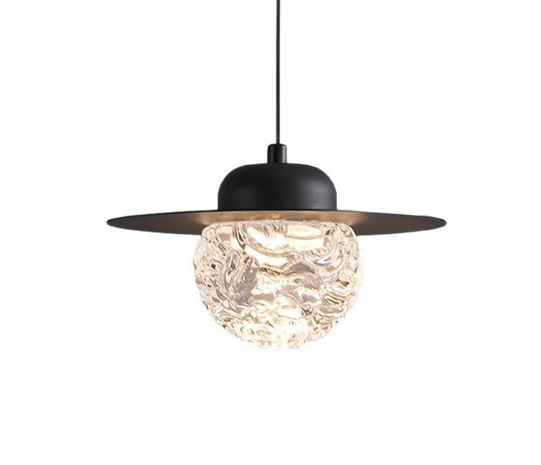 Lámpara de techo con platillo negro de diseño para iluminación de comedor