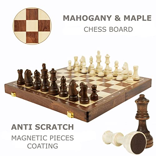Set de Ajedrez Magnético de Madera para Niños y Adultos miniatura 2