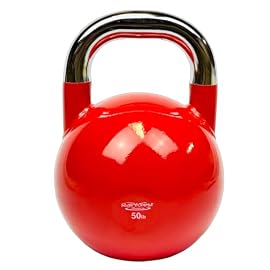 Rainforest Basics Competition Kettlebell 50 LB – Professional Grade Kettlebell for Fitness, Weightlifting, Core Training – Durable and Strong Design