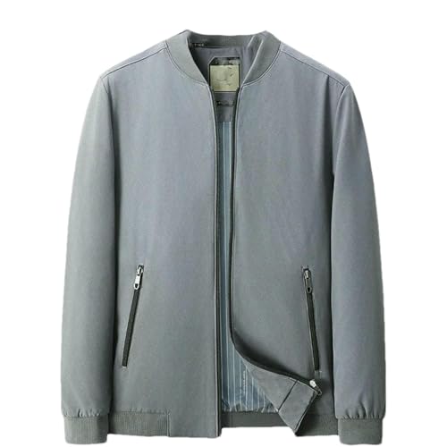 Veste automne col montant homme gris idéale du bureau aux sorties