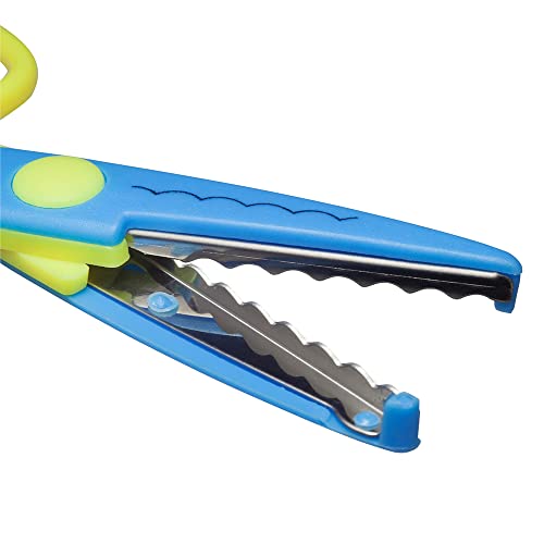 Tesoura Escolar de Picotar Onda 13cm, BRW