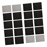 Beaupretty 24piezas Paños De Microfibra Para Limpieza De Gafas Pantallas Joyas Relojes Suaves y Absorbentes De Toallas De Limpieza Negra y Gris