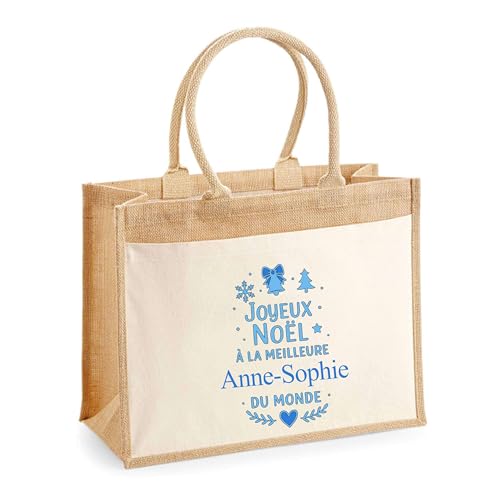 Sac Joyeux Noël Anne-Sophie pour le shopping et les courses de fin d'année
