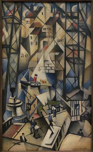 Toile le Vieux-Port de Nevinson 60x90cm pour créer un salon style galerie d'art