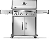 Napoleon Rogue PRO 525 Natural Gas Grill with Infrared Side Burner, Stainless Steel, Durable 5-Burner Gas Grill