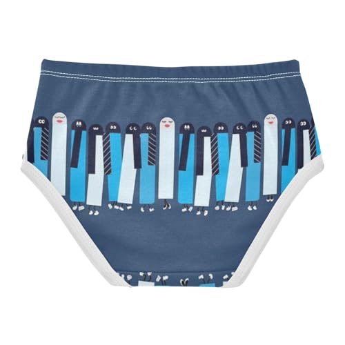 Girls' Underpants Kids Cotton Underwear Panties Briefs For Girl Age 2-8 Years Cartoon Piano Keyboard2