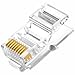 Zhongyun Electronics Ethernet RJ45 Connectors- Pack of 100,RJ45 Connectors Cat5e Cat 6 Ends /Cat5e Cat6 Connector / RJ45 Modular Plugs/Ethernet Plugs/Network Connector,8P8C,UTP (Cat6 Pass Through)