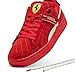 PUMA Men's Scuderia Ferrari Suede XL Hero Sneakers, Rosso Corsa/Warm White, 11.5
