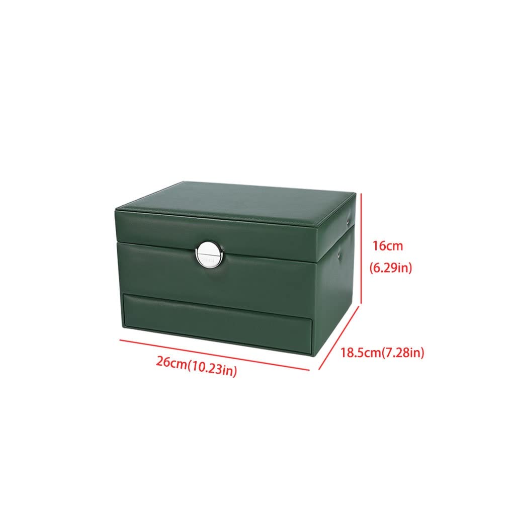 Schmuck-Organizer-Koffer, Schmuckkästchen, Aufbewahrungsbox, drei Schubladen, Schmuckkästchen, kann Ring, Armband, Halskette, Ohrringe, Uhr, für Ringe, Ohrringe, Halsketten, Armbänder aufbewahren