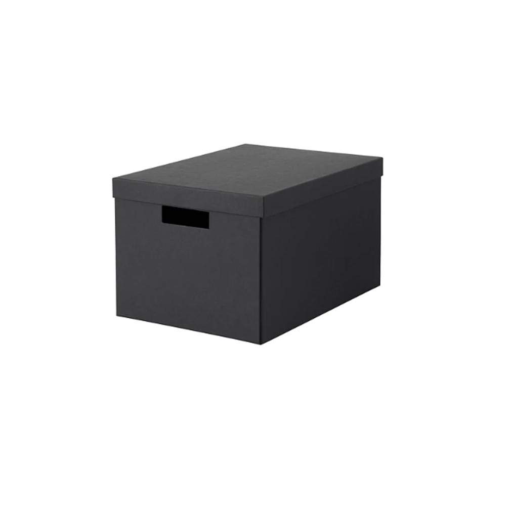 Tjena Storage Box With Lid Black