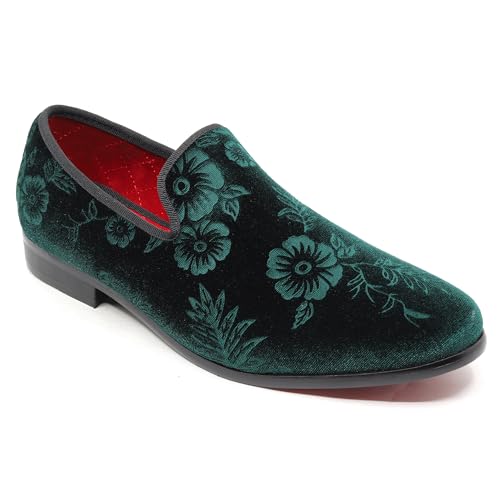 Men's Fashion Floral Dress Tuxedo Loafers Slip On Shoes SM-69