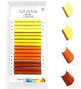 ABONNIE 16 Rows Cashmere Ombre Color Volume Eyelashes Gradient Colored Eyelash Extension Soft Col...