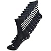 Gogogoal Kid Grip Soccer Sock Boy Girl Lady Non-slip Children Slipper Sock Youth Skid Sports Sock Football Cricket Basketball Yoga Rugby Black L 4P