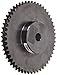 Martin Roller Chain Sprocket, Reboreable, Type B Hub, Double Strand, 40 Chain Size, 0.5" Pitch, 52 Teeth, 0.938" Bore Dia., 8.566" OD, 3.75" Hub Dia., 0.841" Width