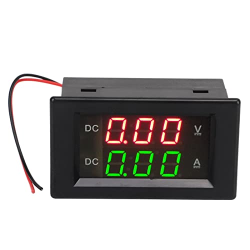 YB4835VA デジタル電圧計電流計 DC 600V 100A 小数点自動シフトデュアルディスプレイ電流電圧計、車用 LED デジタル電圧計電流計
