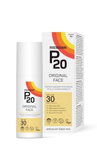 RIEMANN P20 FACE Sun cream SPF30 50g | Long Lasting UVA & UVB Protection for up to 10 hours