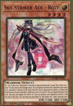 Sky Striker Ace - Roze MGED-EN021 Premium Gold Rare Englisch Boosterfrisch Unlimitiert - Maximum Gold: EL Dorado - mit ReCollectibles-Versandschutz - für Yu-Gi-Oh!