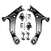 Detroit Axle - 6pc Front Lower Control Arms and Ball Joints and Sway Bars Kit for 1998-2002 Chevy Prizm - [1996-1997 Geo Prizm] - 1996-2002 Toyota Corolla - Power Steering Models