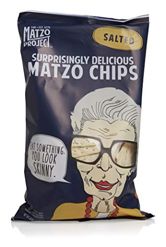 Matzo Chips, Variety Pack of Snack Bags (Everything, Salted, Cinnamon Sugared, Harissa) from The Matzo Project, Kosher, Vegan, Nut-Free, No Trans Fat, Nothing Artificial, 1oz, Pack of 12