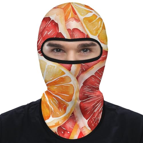 Balaclava para hombre y mujer, color rojo, talla S, cubremascarilla facial completa para ciclismo y esquí