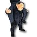Rubber Johnnies Kim Jong Un Ride On Shoulder Costume, Adult , Korean , Party Costume