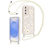 【Cordon Collier Réglable】La tour de cou chaîne de Coque pour Samsung Galaxy S25+ 5G est tissée à partir d'un matériau de corde en nylon, une forte résistance à l'abrasion, la lanière portable peut être ajustée à volonté, elle peut être accrochée au cou ou en bandoulière, élégante et super pratique, pour le travail, les voyages, les sorties.