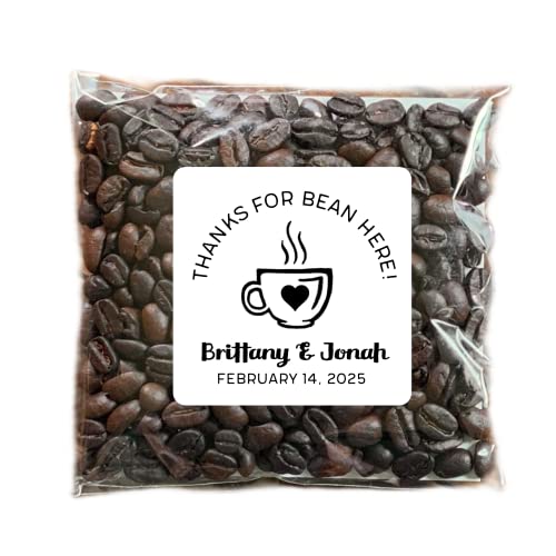 Personalized Wedding Favors 20 stickers & bags, Thanks