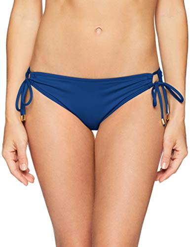 La Blanca Women's Standard Island Goddess Side Loop Hipster Bikini Swimsuit Bottom, Blueberry, 10