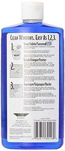 Image of Ettore Microfiber Washer Silicone Window Squeegee 10 in. (1 Pack) Bundle with Window Washer Replacement Sleeve 10 in.(1 Pack) and Squeegee Off Window Cleaning Soap 16 Oz. (2 Pack)