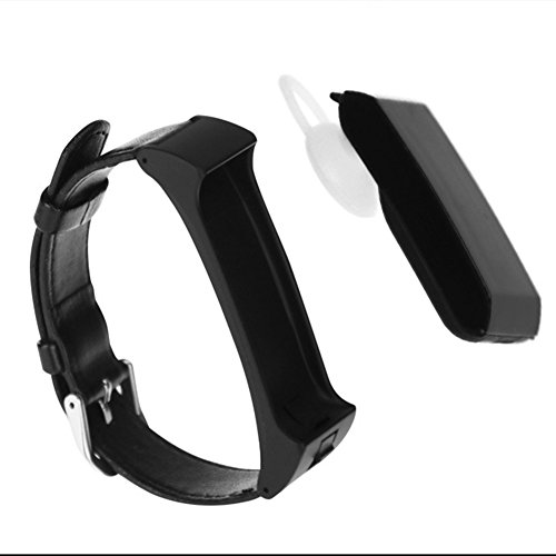 GENOVATION Activity Tracker, Wristband and Earphone 2 in 1, Touch Screen with Heart Rate Monitor, Pedometer, GPS, Black Gold