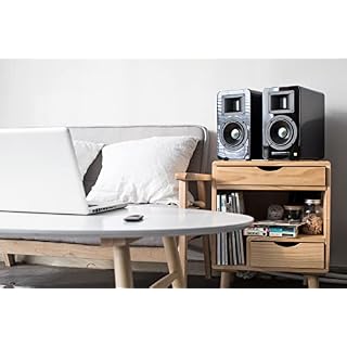 Airpulse A100 – Enceintes bibliothèque 2.0 Actives Bluetooth et Entrée Optique 100W – Amplificateur Intégré, Sortie… - Les Beatles, Paul McCartney, John Lennon, RIngo Starr, George Harrison Airpulse A100 - Enceintes bibliothèque 2.0 Actives Bluetooth et Entrée Optique 100W - Amplificateur Intégré, Sortie… – Image 4
