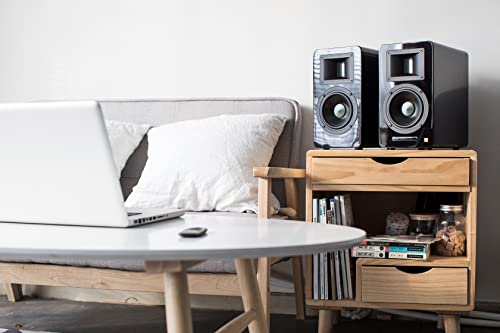 Airpulse A100 – Enceintes bibliothèque 2.0 Actives Bluetooth et Entrée Optique 100W – Amplificateur Intégré, Sortie… - Les Beatles, Paul McCartney, John Lennon, RIngo Starr, George Harrison Airpulse A100 - Enceintes bibliothèque 2.0 Actives Bluetooth et Entrée Optique 100W - Amplificateur Intégré, Sortie… – Image 5