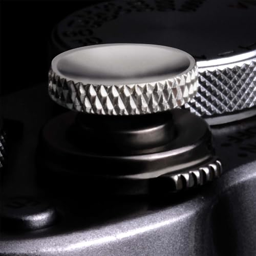 Fujifilm Camera Soft Release Button: 3 Pcs Shutter Button of Camera Accessories - Fuji Fujifilm X-M5 X-T5 X-T4 X-T3 X-T30 X-T30 II X-T20 X-PRO3 X100VI X100V X-E4 X-E3 (Silver)