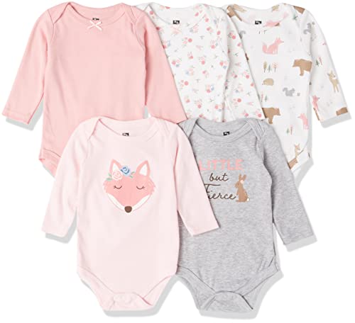 Image of Hudson Baby Unisex Baby Cotton Long-Sleeve Bodysuits