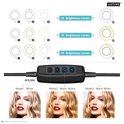 Image of Youtuber Kit | 10 inch Ring Light | Extra-Long Selfie Stick with Large Reinforced Tripod Upto 67 inch /170 cm with, BT Remote, Fb Videos, Reels. (Tripro X5 + 10 inch Light, No Mic)