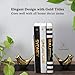 Decorative Books for Home Decor - Black and Gold Foiled Decor Books for Coffee Table - Decorative Hardcover Display Faux Books for Bookshelf – Fashion Designer Books Decor Set of 3