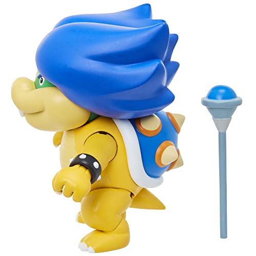 Super Mario 4" Ludwig Von Koopa Articulated Figure With Magic Wand Accessory #TOP2