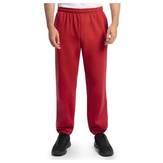 Fruit of the Loom Men's Eversoft Fleece Sweatpants & Joggers, Sweatpants-Red, 4X-Large