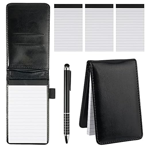 Rairsky A7 Bloc Notas, Libreta Notas de Cubiertas Cuero PU con BolíGrafo y 3 Blocs de Notas de Repuesto, Cuaderno Pequeño para Hogar Escuela Oficina, Mini Bloc de Notas para Adultos Estudiantes | Ya disponible en tu tienda friki favorita! En mundofriki.es!