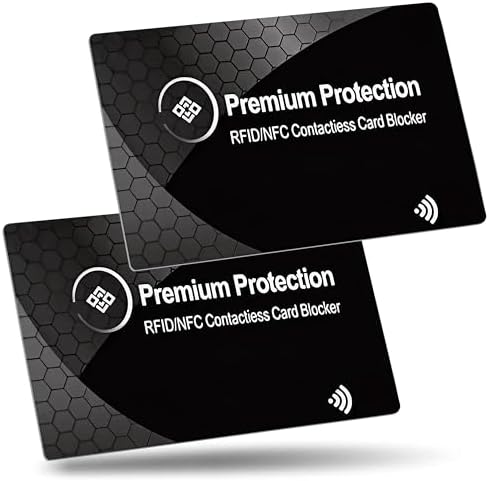 KF-Premium RFID Blocking Card (2 Pack) - Ultra Thin Debit & Credi...